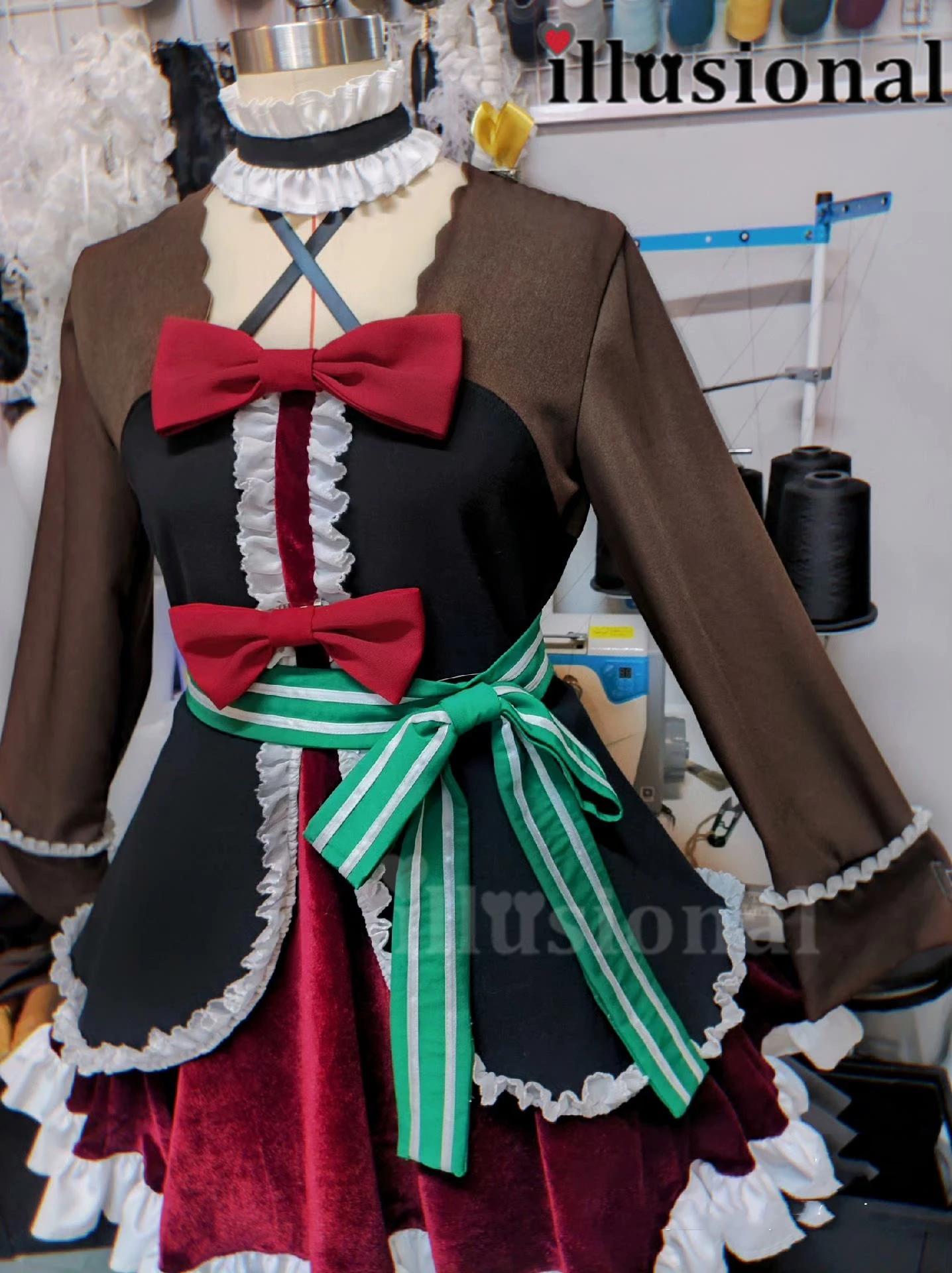 

illusional Custom size Takanashi Rikka from Love Chunibyo Other Delusions Anime Takanashi Rikka Cosplay Costume Daily lolita dre