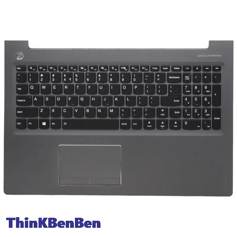 US English Gun Metal Keyboard Upper Case Palmrest Shell Cover For Lenovo Ideapad 510 15 15IKB 15ISK 5CB0M31182