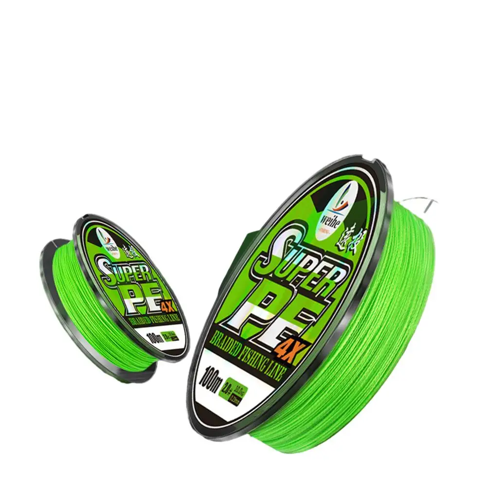 100M 4 Strand For braided PE Line High Density with 0 Water Absorption Smooth Casting Fishing Line for Professional Anglers