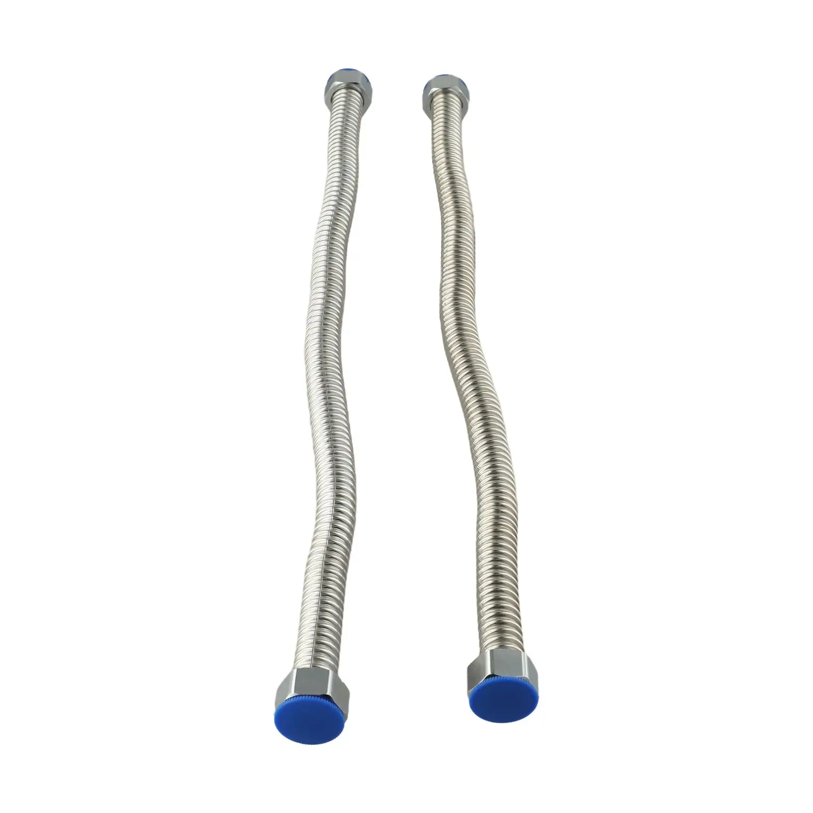 Flexible 50 cm Stainless Steel Corrugated Hose for Reliable Water Heating Connections in Various Plumbing Applications