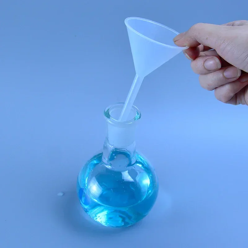 

Mini Plastic Funnel Set 60-150mm - Small Mouth Liquid/Oil Funnel for Lab & School Experiments