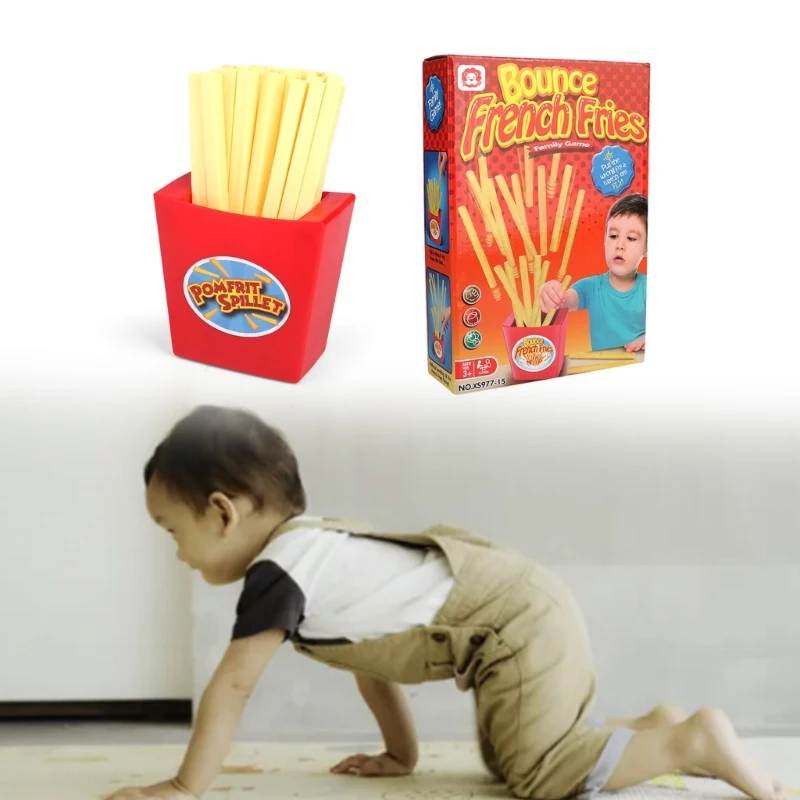 Tricky Board Game Bounce French Fries Fun Gift Set Family Game Party Gathering Entertainment Tool Toy for Adults Kids