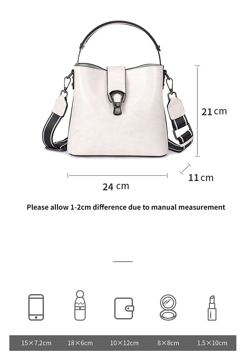 Petit sac carré en cuir de vache, sac à bandoulière Premium
