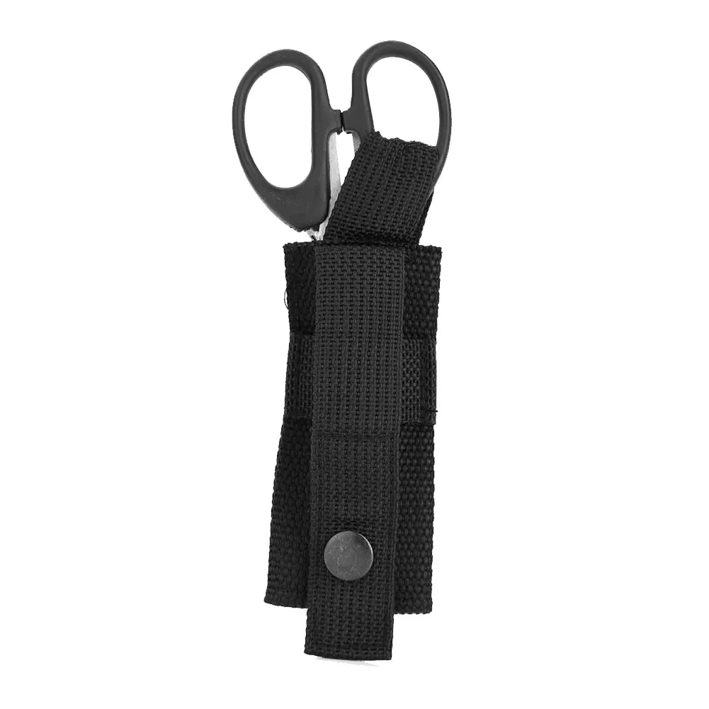 Scissors Pouch Case Black Nylon Military  Scissors Sheath  Key chain Shears Pouch Bag Holder