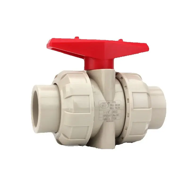 WF 20-63mm PPH True Union Ball Valve PP Double Union Ball Valve Double Union Ball Valve For Hot Cold Water