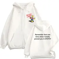 Divertida culpa John Meme cremallera Sudadera con capucha Shedletsky Forsaken moda Otoño/Invierno sudadera hombres mujeres Casual abrigos de gran tamaño Sudadera con capucha
