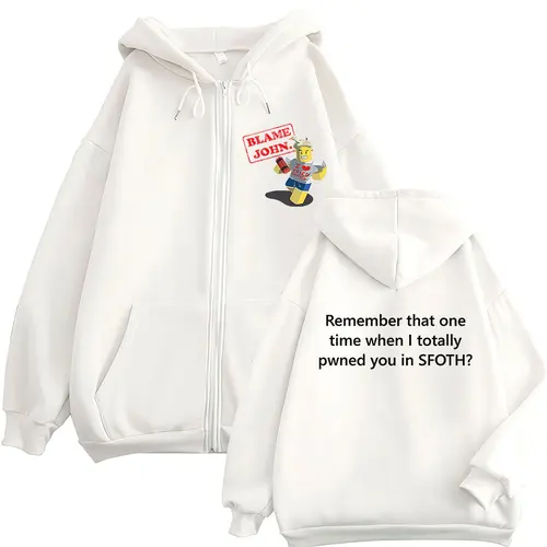 Imagen 1 del producto Divertida culpa John Meme cremallera Sudadera con capucha Shedletsky Forsaken moda Otoño/Invierno sudadera hombres mujeres Casual abrigos de gran tamaño Sudadera con capucha