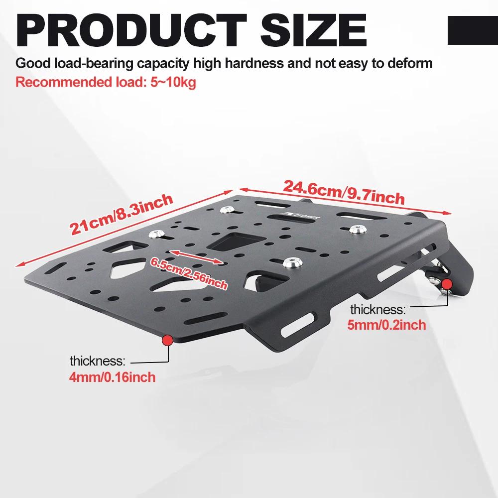 Motorcycle Rear Luggage Rack Carrier Case Support Holder Bracket 675 SR/675 SR-R 675 SS 2024-2026 675 NK 2025-2026 For CFMOTO