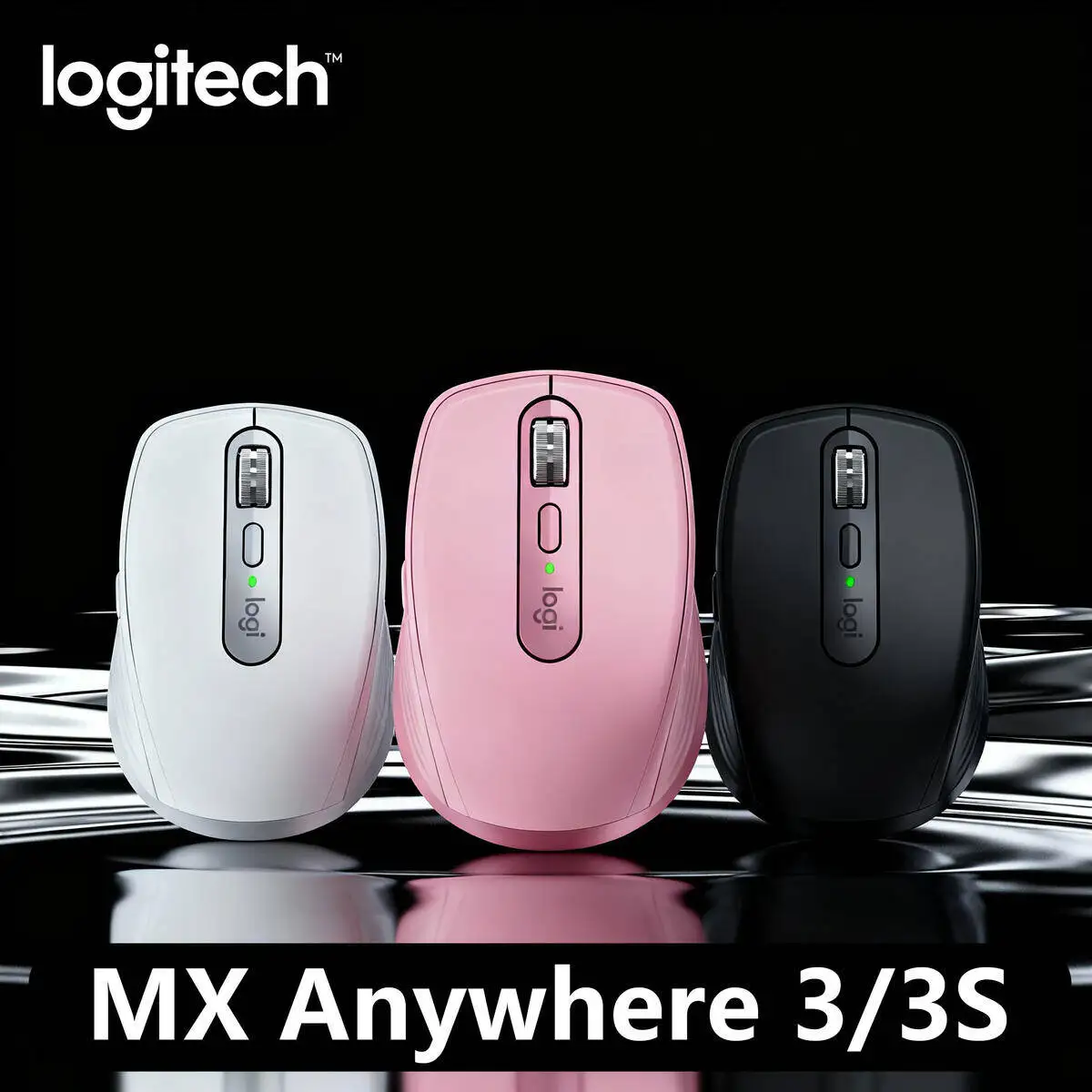 

Беспроводная мышь Logitech MX Anywhere 3S, версия Mac, Bluetooth, бесшумная, портативная, офисная, Apple Pink Girl
