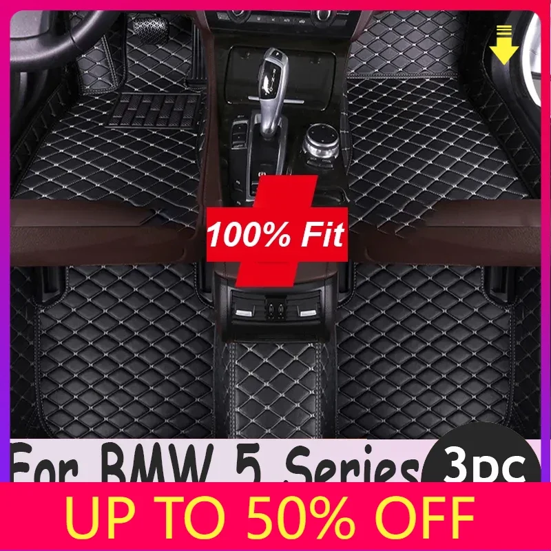 Car Mats Floor For BMW 5 Series E34 1988~1996 Waterproof Car Carpet Floor Mats Cubre Pisos Para Autos Car Accessories Interior