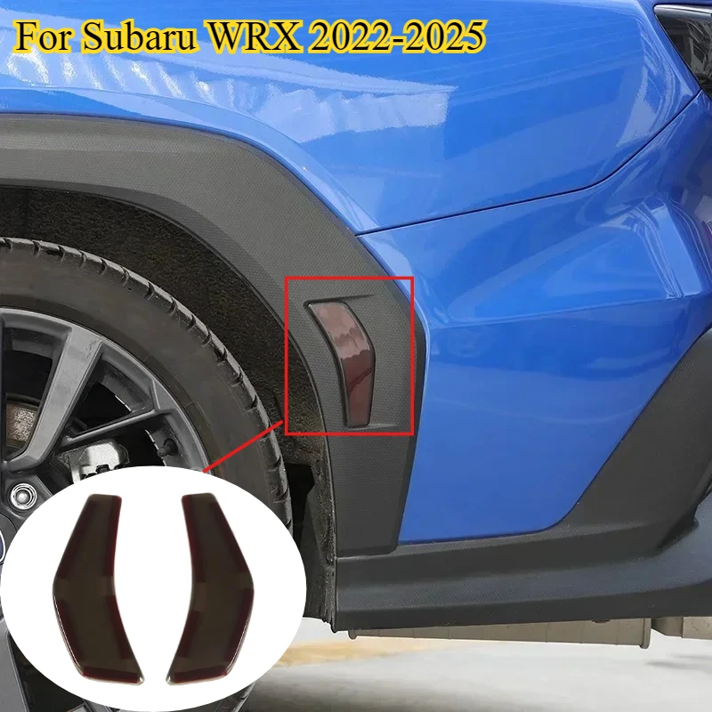 

For Subaru WRX 2022-2025 Car Rear Wheel Reflective Patch Protection ABS Blackened Cover Decoration Sticker Car Accessories