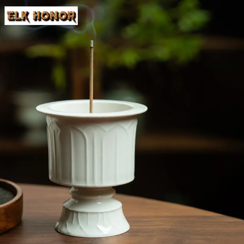 Plant Ash Green Lotus Incense Holder Water Fountain Decoration Incense Burners Consecrate Censer Home Supplies Decoration Craft