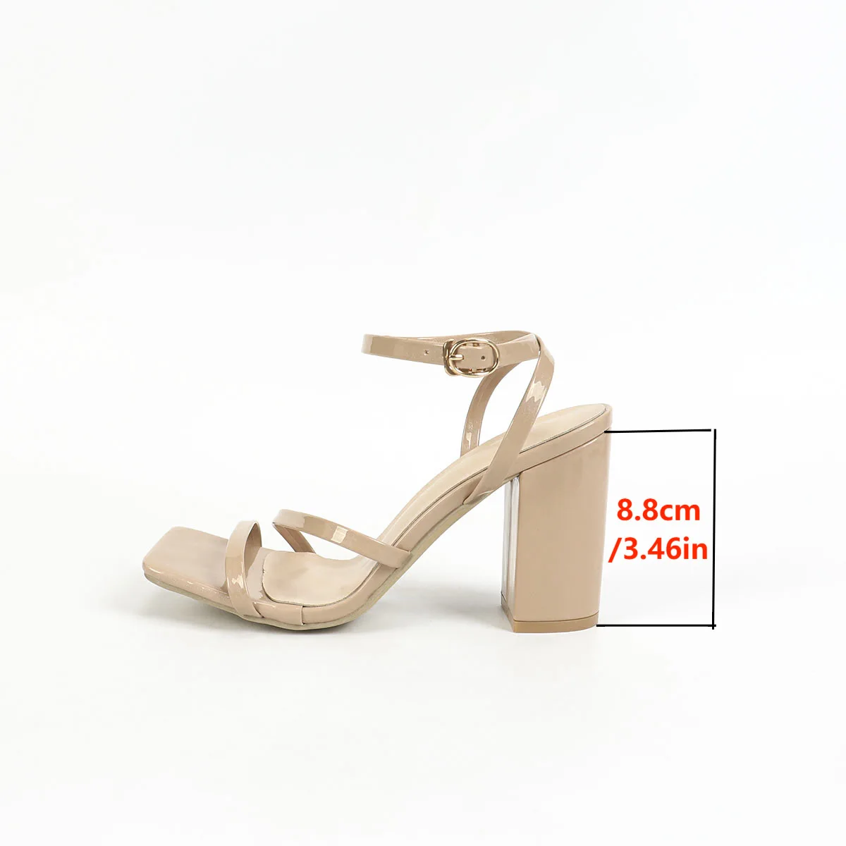 2026 Summer Shoes Closed Toe Sandals High Heels Suit Female Beige Mid-Calf Strap All-Match Buckle High-heeled Gladiator Black Gi