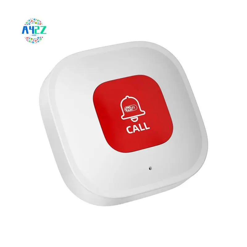 

A42Z-Tuya Wifi SOS Call Button Wireless Caregiver Pager Phone Alert Transmitter Emergency Call Button For Kid Elderly Patient