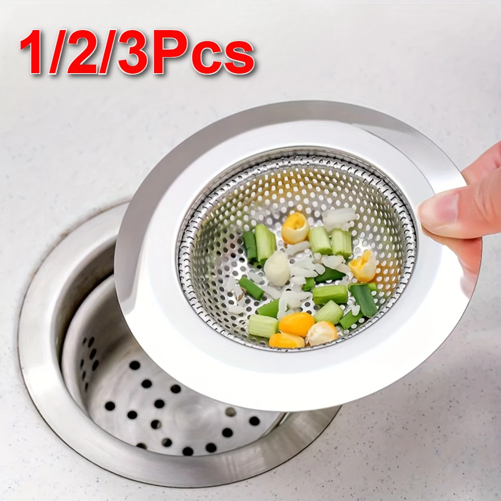 

Stainless Steel Kitchen Sink Filter with Cover - Durable Deodorizing Drain Filter for Vegetable , Easy To Clean Mesh Design