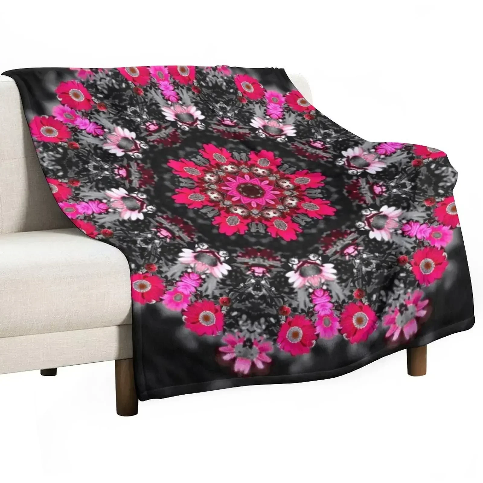 

New Marguerite Daisy Mandala Throw Blanket For Decorative Sofa Beautifuls Thins decorative Blankets