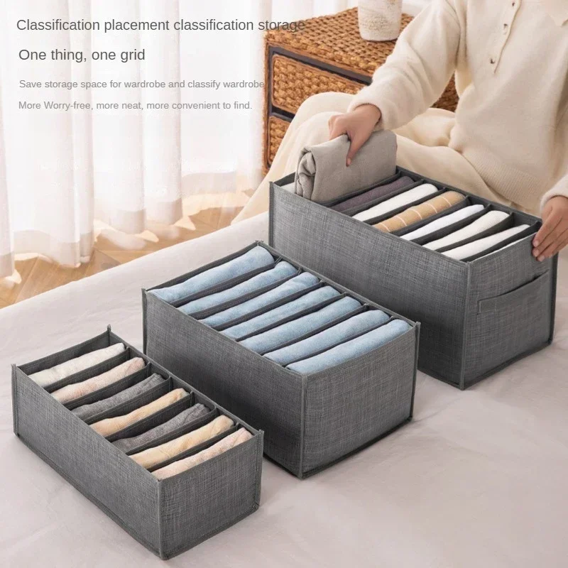 Closet Organizer Jeans Organization Storage Box Clothing Organization System Drawer Organizers Cabinet Pants Storage Organizer