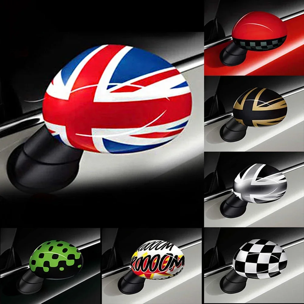 Car Rearview Mirror Cover Shell Housing Sticker Protector For Mini Cooper One S JCW F55 F56 Hatchback Auto Styling Accessories