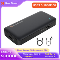 4K 60fps HDMI Capture Card, Ultra Low Latency USB 3.0 Game Recorder for PS5/Xbox/Switch/PC/Mac, Plug & Play, OBS Compatible