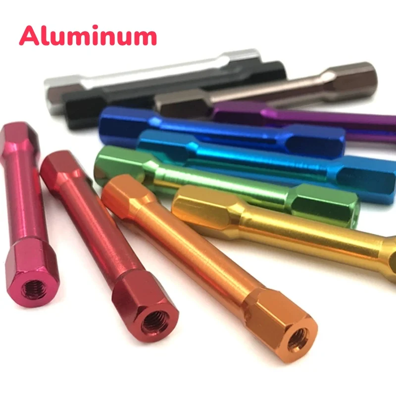 Double-Headed Hexagonal Aluminum Alloy Column Hexagonal Aluminum Rod Connection Column 2Pcs M3 10/15/20/25/28/30/35/40