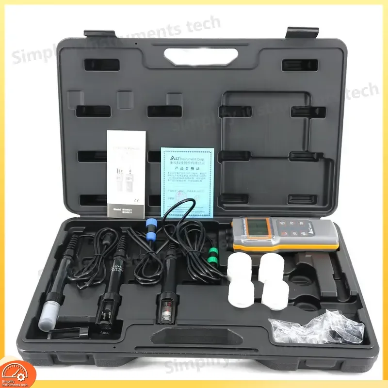 AZ86031 Water Quality Tester Dissolved Oxygen Conductivity Salinity TDS pH Temperature Meter Digital Aquarium Pool