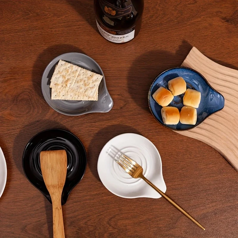 

1PCS Kitchen Ceramic Spoon Rack, Stove Ceramic Spoon Rack, Suitable for Coffee Spoons, Cooking Spoons, and Spatula Racks, 5inch