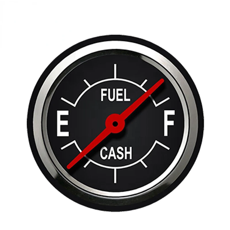 

Car Styling Phantom Series Hot Rod Fuel Gauge Decal Car Sticker Bumper Door Waterproof Accessories