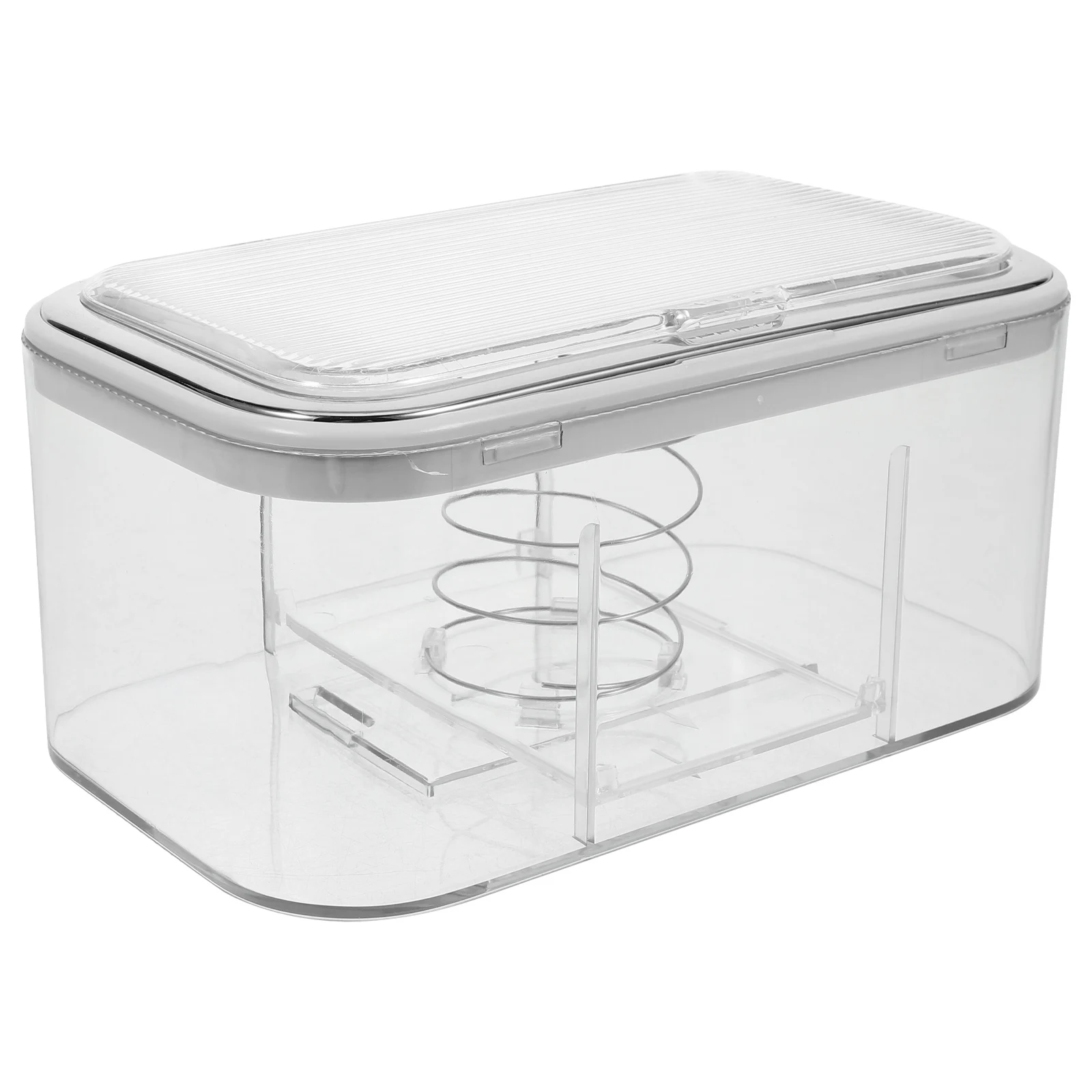 

Holder Spring Lifter Clear Large Capacity Living Room Office Home Use Tissue Storage Container Household Napkin Box