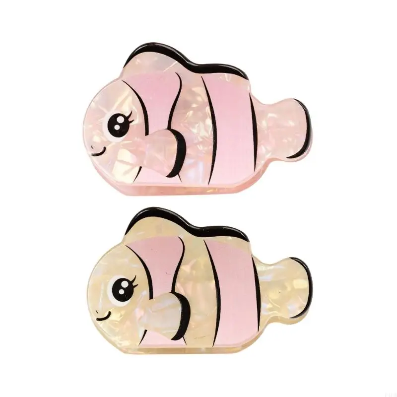 F1CB Marine Animals Hair Clip for Women Large Barrettes Fish Hair Jaw Clips