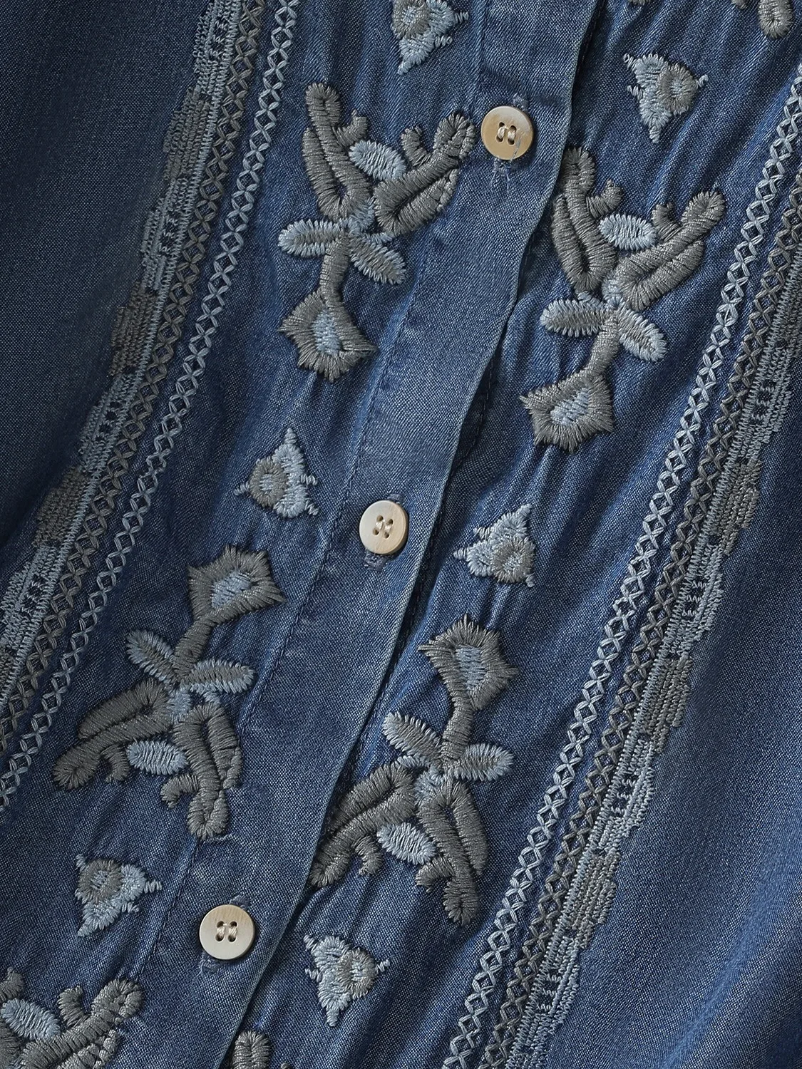Retro seda jeans ort Sve bordado irt feminino verão fino luxo high-end ele chinês sle top algodão poliéster...
