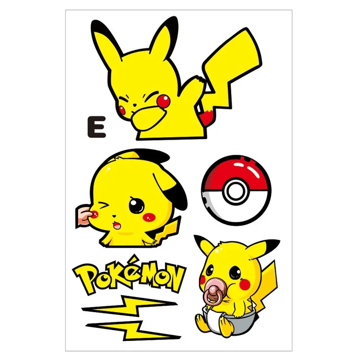 Pokemon decorative waterproof sticker lovely character decal suitable for automobile electric bike scratch hiding ornament - view 5