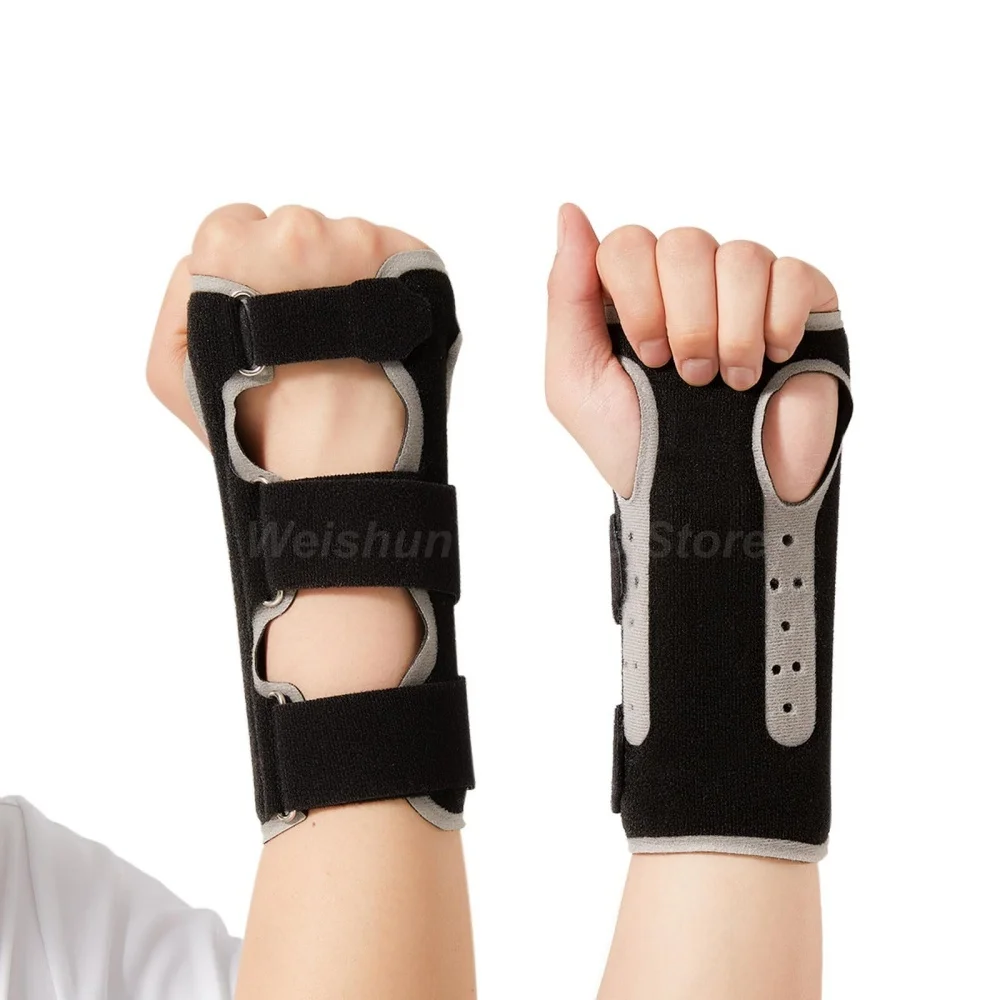 1PC Wrist Brace for Carpal Tunnel Adjustable Night Wrist Support with Metal Splints for Hand Pain Relief Tendinitis Arthritis