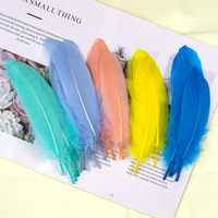 50pcs/bag Multicolor Natural Goose Feathers 15-20cm for Handicraft DIY Jewelry Make Accessories Swan Plumes Home Decoration