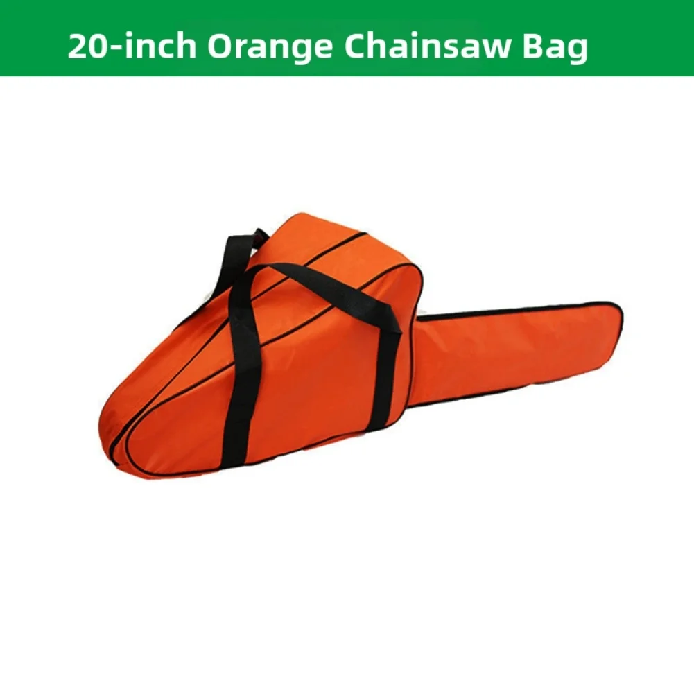 Black Red 20 Inch Chainsaw Case Heavy Duty Oxford Fabric Storage Bag With Zipper For Portable Electric Saw Gardening Equipment