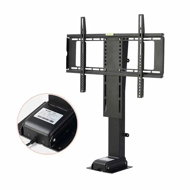 Motorized TV Lift Flat Mechanism Auto Lifting Adjustable Height With Wireless RF Remote Controller TV Lift