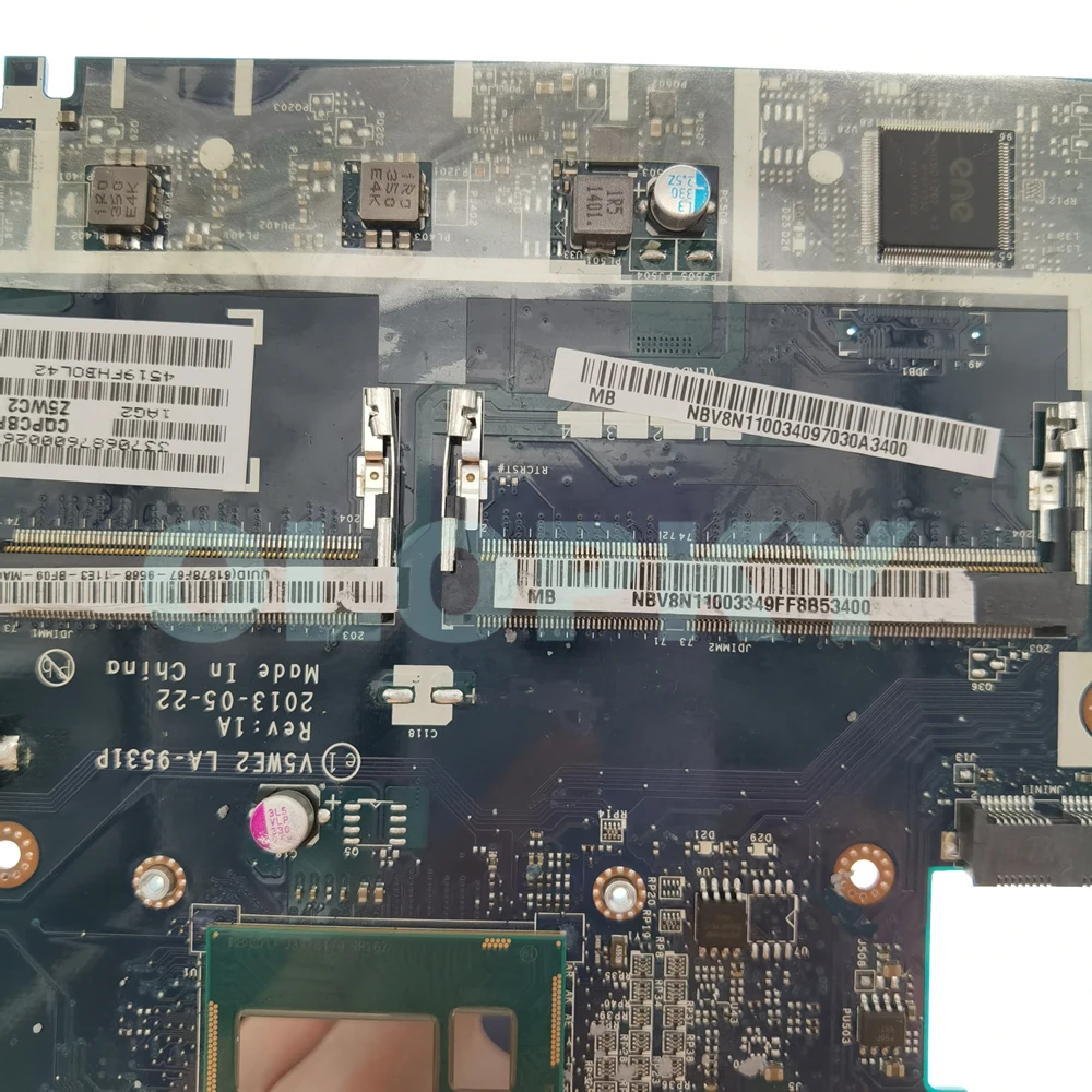Laptop motherboard For Acer Aspire E1-572 V5-561G E1-572G Mainboard V5WE2 LA-9531P with I3 I5 I7-4th Gen CPU 100% Tested