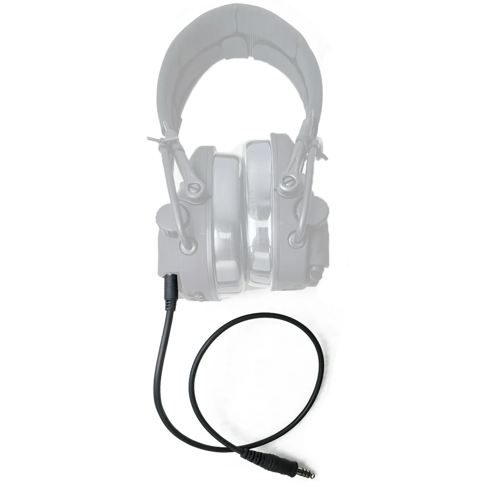U174 Cable for U94 PCI PTT Adapter Militar Hunting Tactical Headset Walkie Talkie Motorola Kenwood BAOFENG Radio 3.5mm/7.1mm