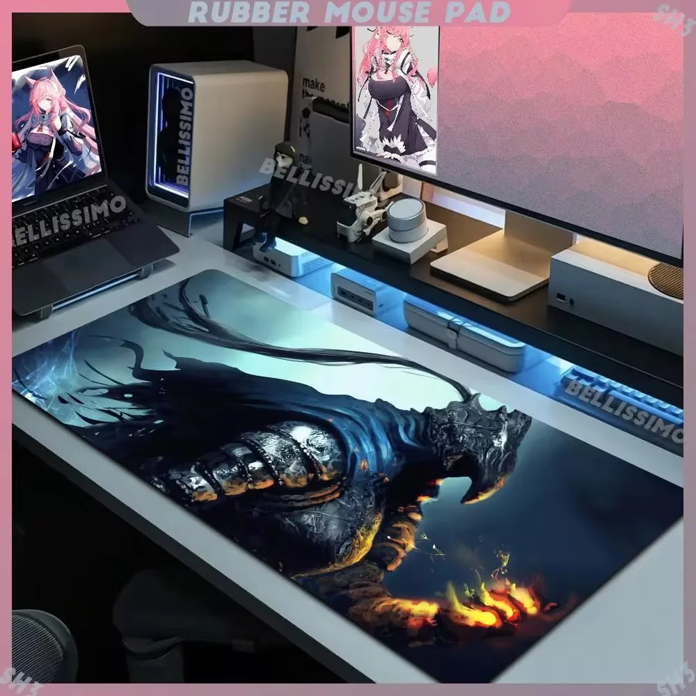 D_dark S_souls Mouse Pad Non-Slip Rubber Edge locking mousepads pc gaming Game play mats Office for notebook PC computer