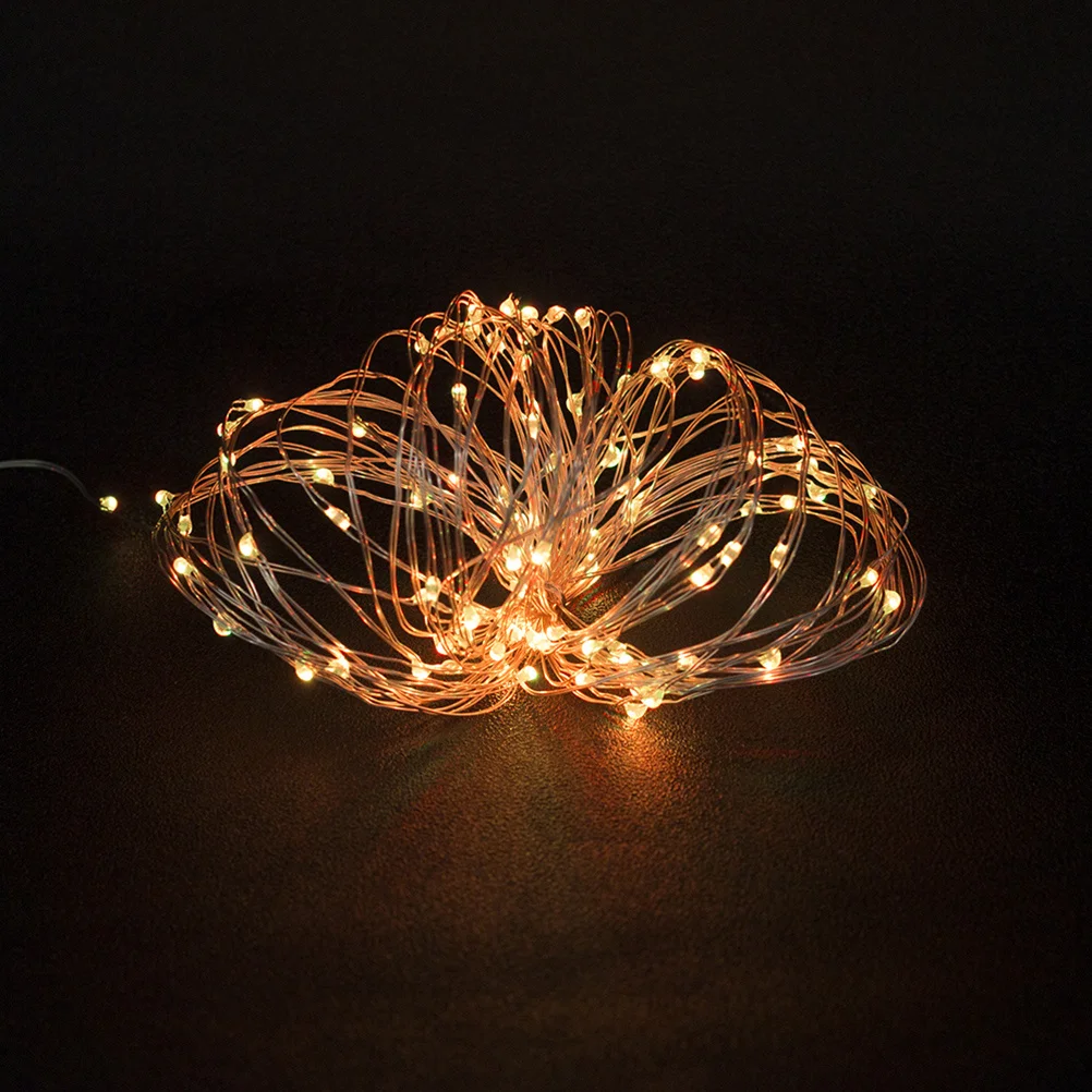 50 LED بالطاقة 16 لون ضوء سلسلة متعدد الألوان التحكم عن بعد سطوع قابل للتعديل LED سلسلة أضواء للمنزل #5