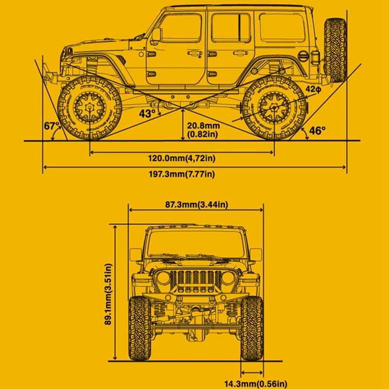 RC Car Body Shell Kit For Kyosho Mini-Z 4X4 JEEP Wrangler Rubicon RC Crawler Car Upgrade Parts