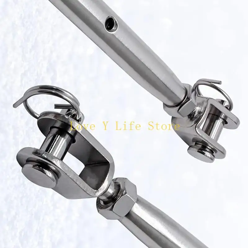 L74C 5Pcs Stainless Steel Turnbuckles Heavy Duty Jaw Ends For Stage Rigging Projects