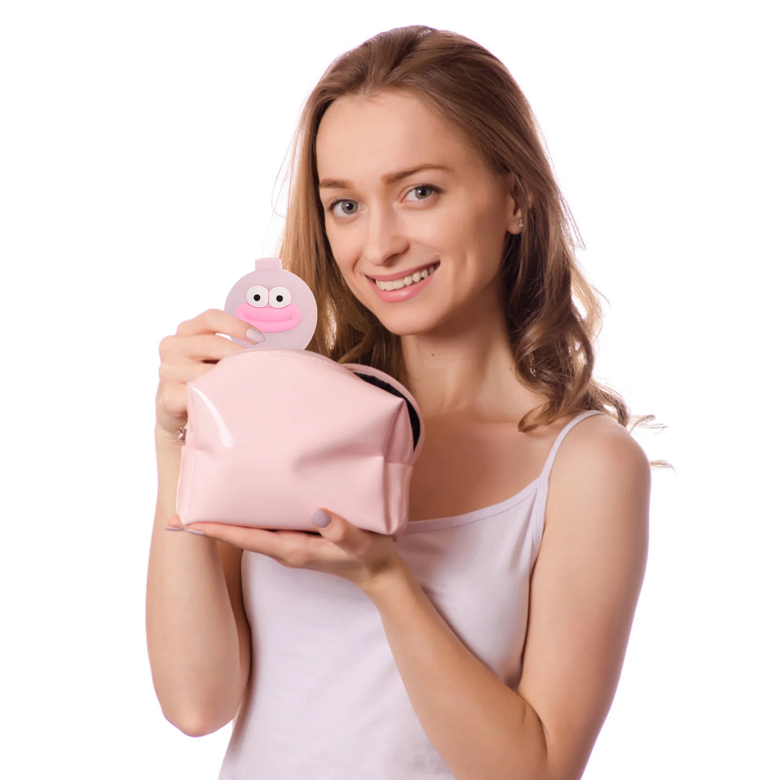 2 Stück faltbare Haarbürstenkamm für Mädchen, Taschenspiegel, kompakte Reise-Entwirrungsbürste, tragbare Geldbörse, Rosa, Lila