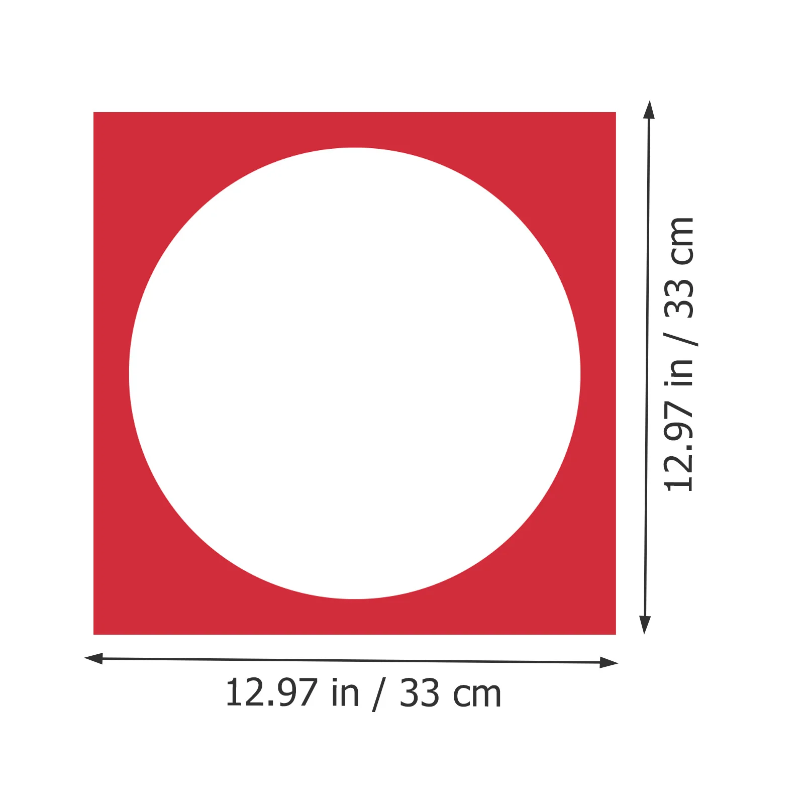 10 個の外側正方形内側円形カードストック厚みのある白紙絵画描画ライティング DIY アートプロジェクトクラフト用品