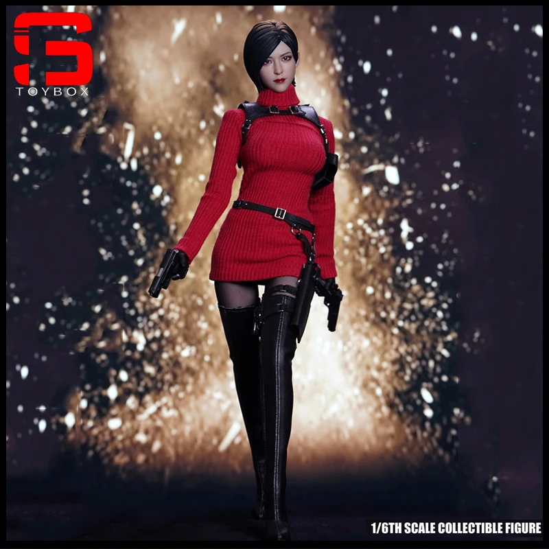 In Stock  SUPER DUCK SET087 1/6 Agent Ada Wong Head Sculpt Costume Clothes Set Fit 12'' TBL S09C Female Soldier Action Figure