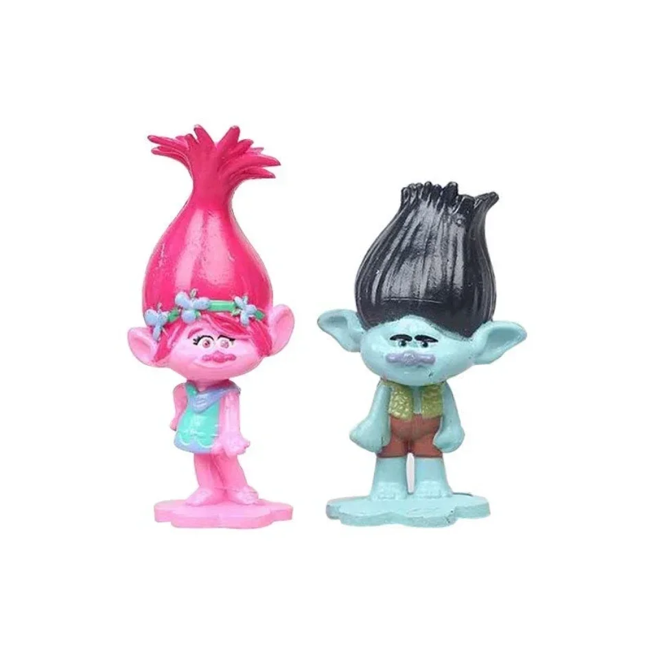 12pcs/Set Trolls Branch Critter Skitter Figures Trolls PVC Action Figure Toy Cartoon Character Gifts. view 6