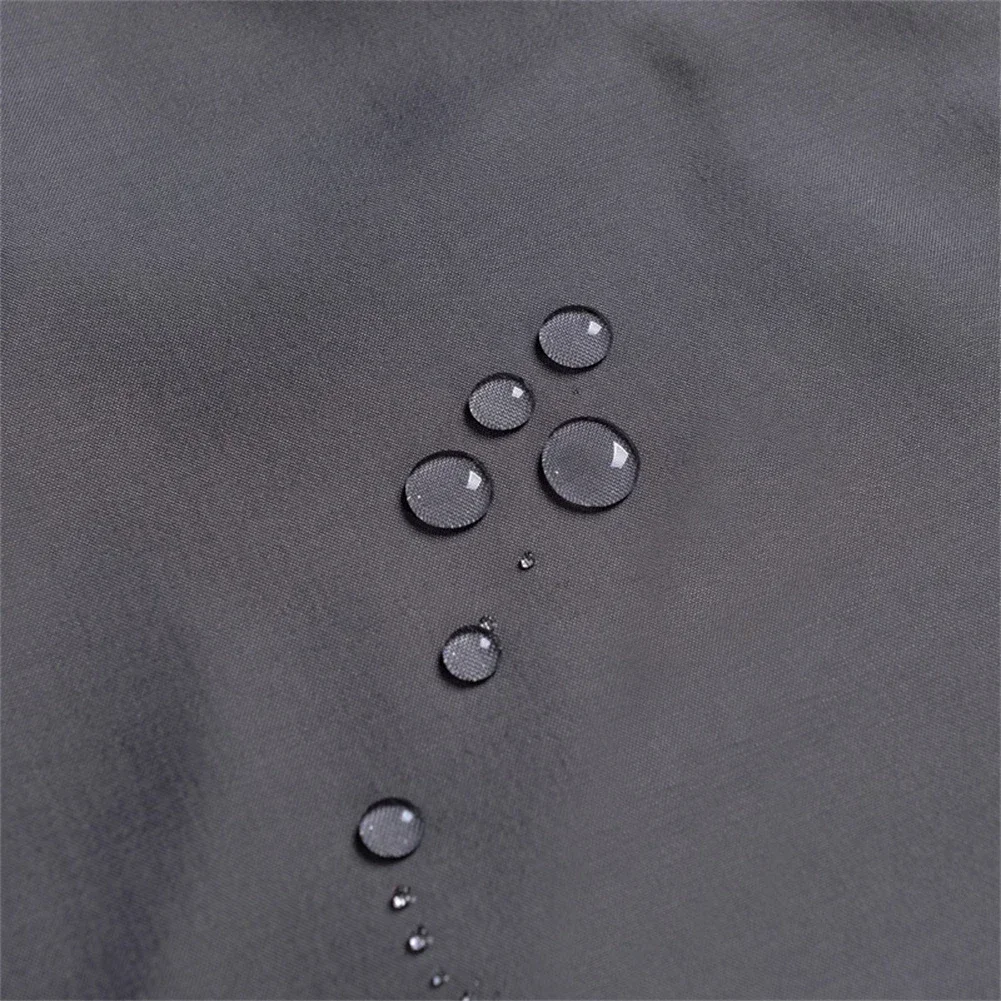 Dark Grey Soft Waterproof Shower Curtain Bath Curtains Various Sizes With Hooks Home Decoration Bathroom Accessories For Shower