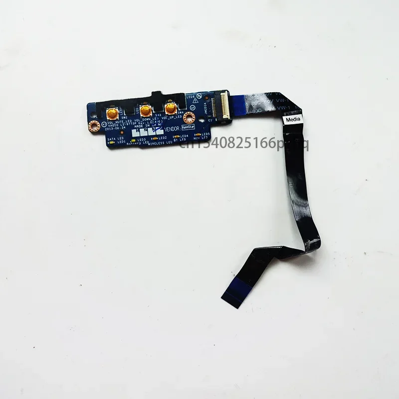 Used For DELL M4800 Laptop Volume Control Board Multimedia   Switch    with Cable LS-9773P