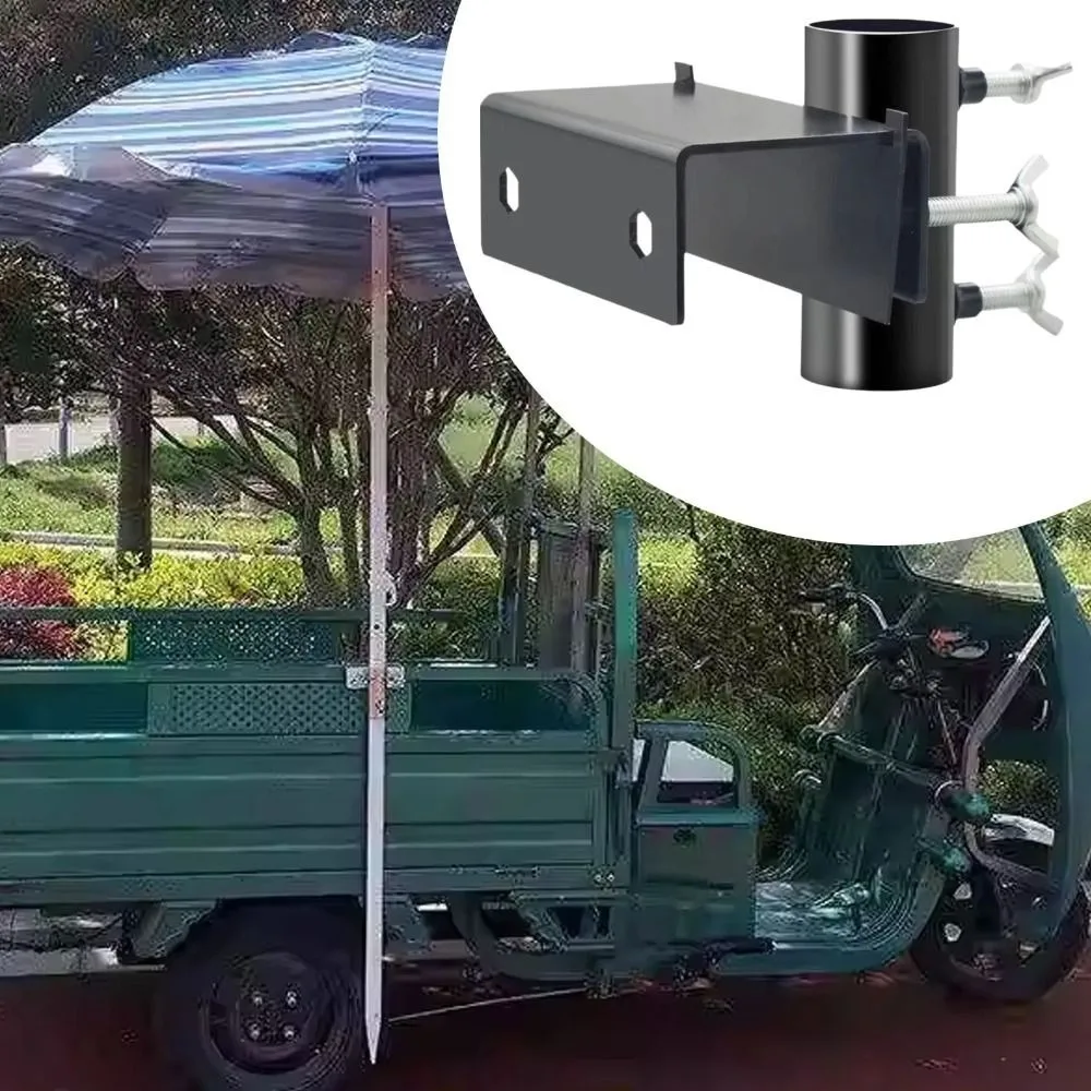 Adjustable Umbrella Clamp Bracket Water-proof Easy To Install Deck Umbrella Mount Anti-rust Heavy Duty Parasol Fixing Clip