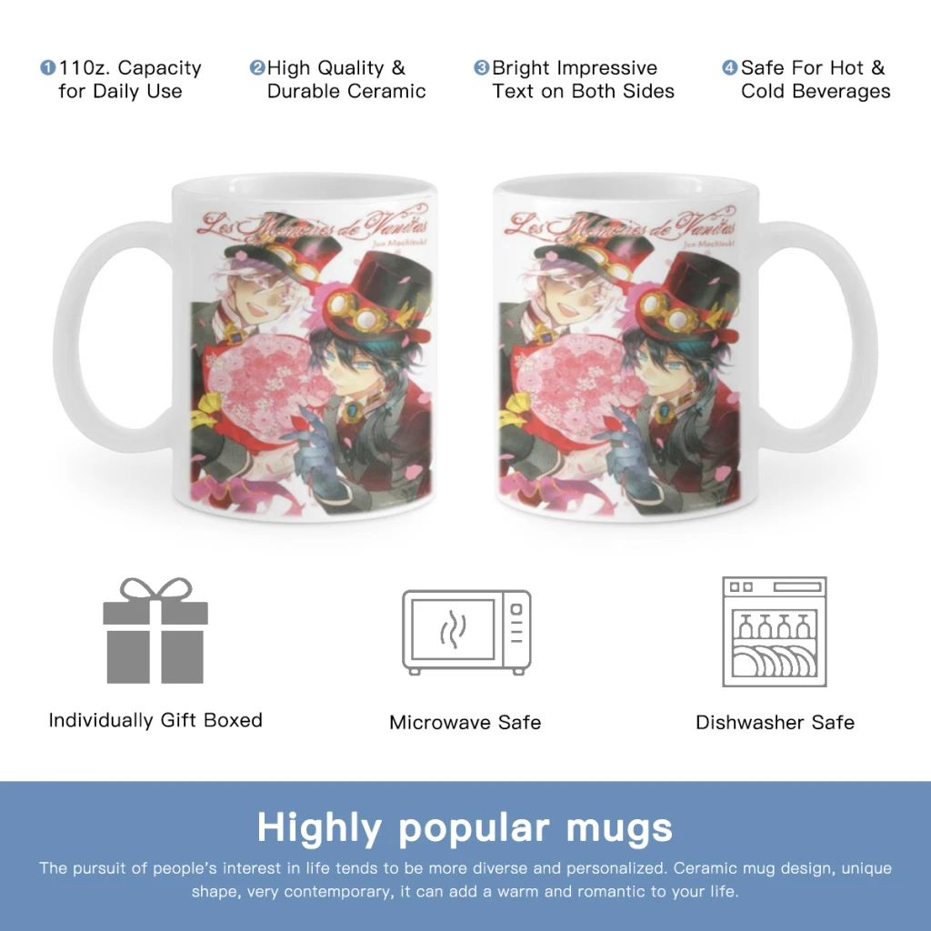 The Case Study of Vanitas Anime Movie Free shipping 11OZ Coffee Mug Beer Mugs Tea Milk Cup For coffee Lovers Surprised Gift