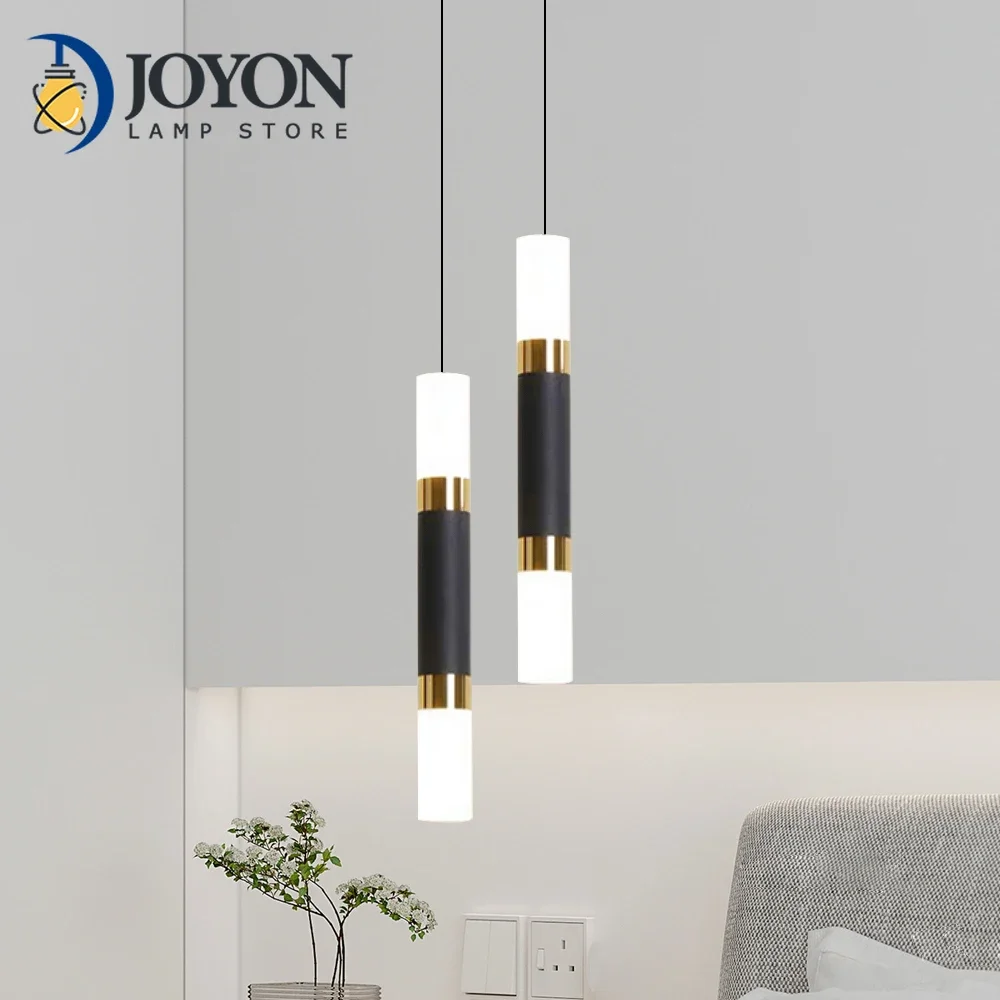 

Led Pendant Light Dual Light Sources Shine Up and Down Droplight Fixture Kitchen Island Dining Room Shop Bar Counter Decoration